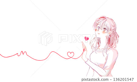 繫上命運紅線的幸福女人露出了微笑 136201547