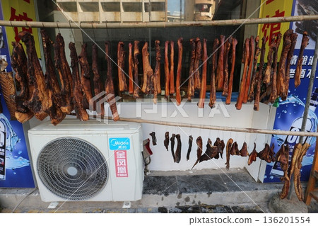 中國：曬乾肉 136201554