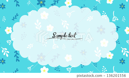 北歐風格可愛花朵相框 136201556