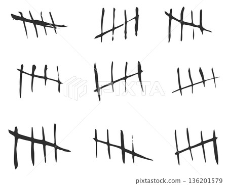 A series of numbers are written in black on a white background A series of numbers are written in black on a white background 136201579
