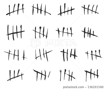 A series of numbers are written in black on a white background A series of numbers are written in black on a white background 136201580