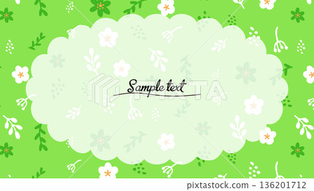 北歐風格可愛花朵相框 136201712