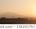 Mount Iwaki at dusk 136201761
