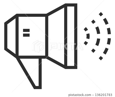 A microphone with a microphone symbol on it 136201783