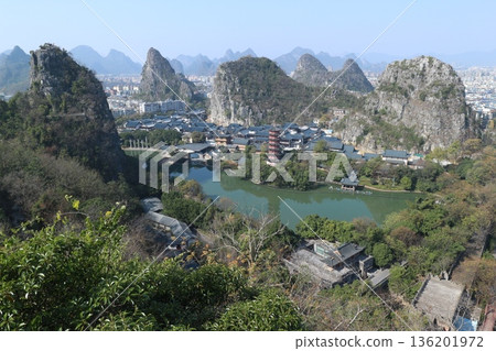 Guilin - View from Diecai Mountain Guilin - View from Diecai Mountain 136201972