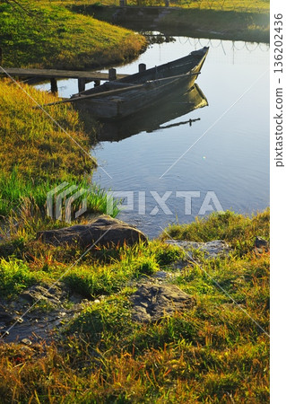 京都嵯峨野的秋天-平安後小船 京都嵯峨野的秋天-平安後小船 136202436