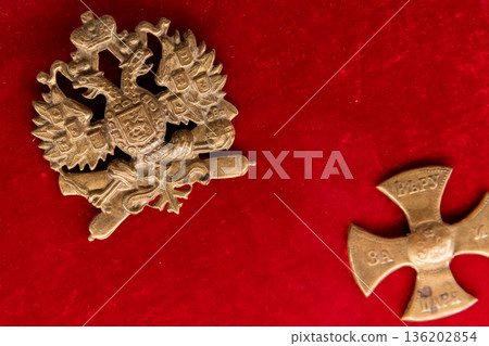Double Eagle, and an Emblem of Imperial Russian Army 136202854