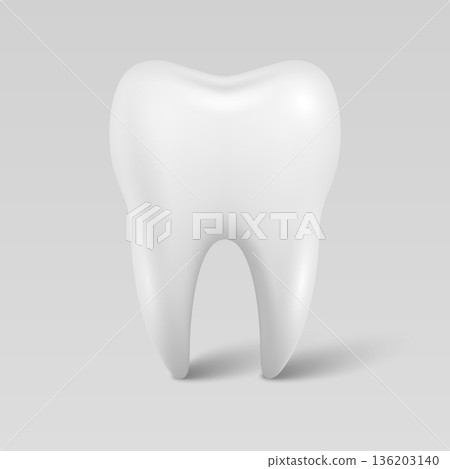 Healthy White Tooth, Vector Illustration. Dentistry Icon for Dental Care, Oral Hygiene, Stomatology Clinic, Dentist Poster, Medical Health, Treatment Concept Healthy White Tooth, Vector Illustration. Dentistry Icon for Dental Care, Oral Hygiene, Stomatology Clinic, Dentist Poster, Medical Health, Treatment Concept 136203140