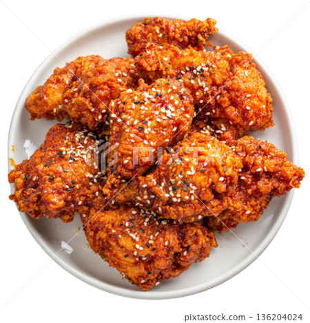 fried chicken fried chicken 136204024