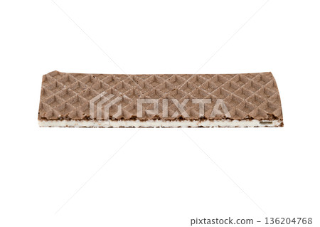 Sweet waffles on a white insulated background Sweet waffles on a white insulated background 136204768