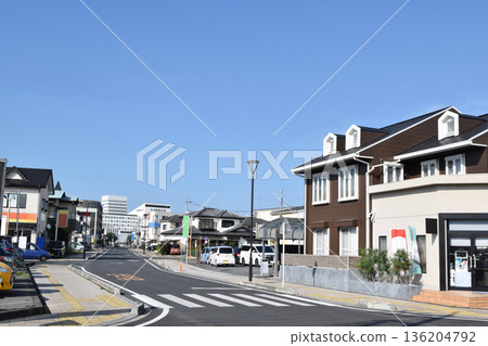Cityscape around Jichidaidai Station, Shimotsuke City, Tochigi Prefecture Cityscape around Jichidaidai Station, Shimotsuke City, Tochigi Prefecture 136204792