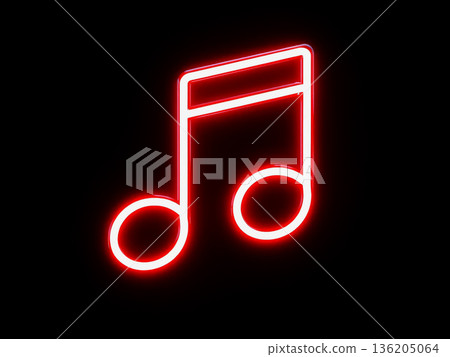 霓虹音符 136205064