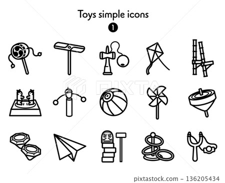 Simple Icon Collection Toys 1 Simple Icon Collection Toys 1 136205434