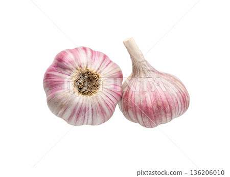 Garlic Isolated on white Garlic Isolated on white 136206010