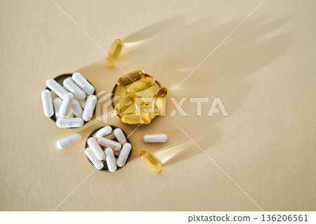 Dietary supplements and pills for wellness and health Dietary supplements and pills for wellness and health 136206561