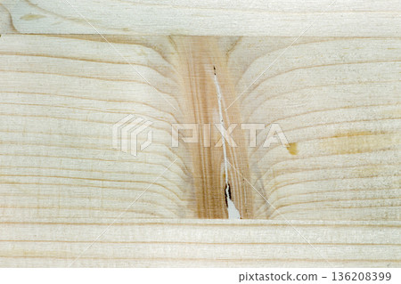 Close-up of a fragment of a cut wooden surface 136208399
