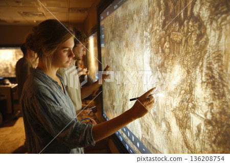 Engaging students in innovative learning with touch screens in the classroom 136208754