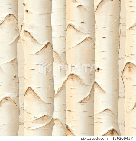 Seamless texture of birch wood 136209437