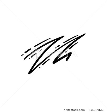Vector icon of hand-drawn cartoony expression sign doodle, curve directional arrows, emoticon effects design elements, cartoon character emotion symbols, cute decorative brush stroke lines Vector icon of hand-drawn cartoony expression sign doodle, curve directional arrows, emoticon effects design elements, cartoon character emotion symbols, cute decorative brush stroke lines 136209660
