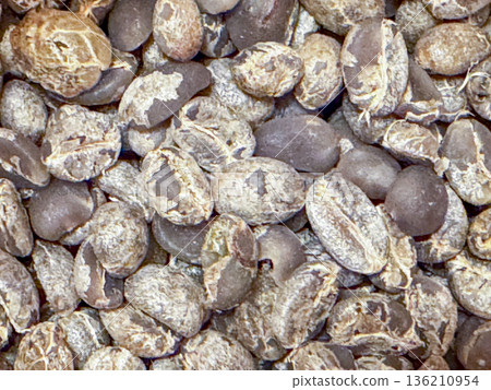 Raw coffee beans before roasting Raw coffee beans before roasting 136210954