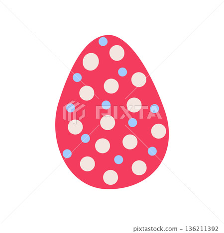Dymkovo toy painting of an Easter egg 136211392