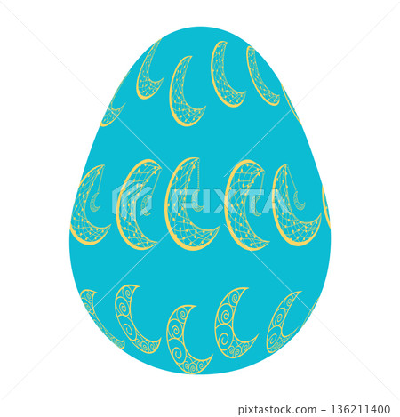 Easter Egg of magic symbols, celestial Astrological, magical and esoteric symbols. Easter Egg of magic symbols, celestial Astrological, magical and esoteric symbols. 136211400