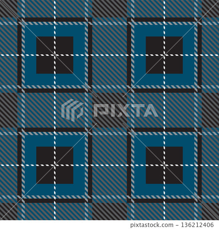 Tartan pattern. Seamless fabric texture. Colorful plaid 136212406