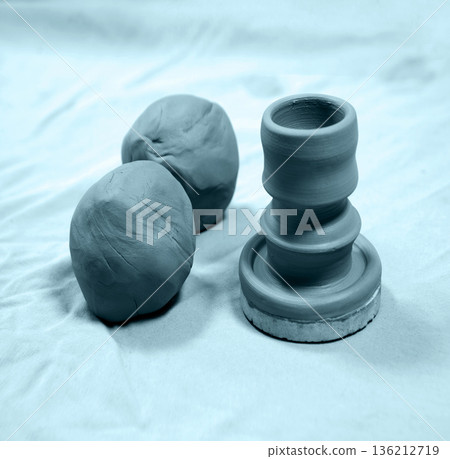 Hand make small clay goblet Hand make small clay goblet 136212719