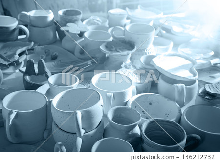 A lot of clay pots A lot of clay pots 136212732