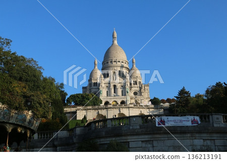 The Sacre Coeur Basilica, the symbol of Montmartre 136213191