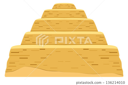 A pyramid made of sandstone A pyramid made of sandstone 136214010