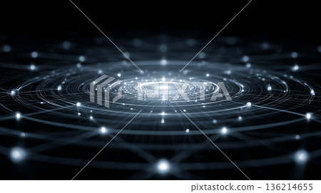 高速通訊和數據流的圖像 136214655