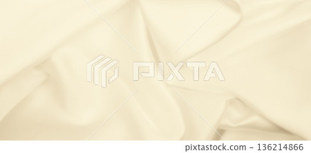 Smooth elegant golden silk or satin luxury cloth texture as wedding background. Luxurious background design. In Sepia toned. Retro style Smooth elegant golden silk or satin luxury cloth texture as wedding background. Luxurious background design. In Sepia toned. Retro style 136214866