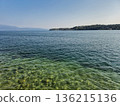 Transparent Lake Water near Stone Shore 136215136