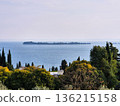 Panoramic Lake Garda View with Island 136215158