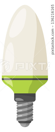Mercury lamp cartoon icon. Eco modern light 136216165