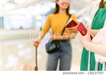 機場護照檢查 ■拍攝合作：關西國際機場（KIX） 136217707