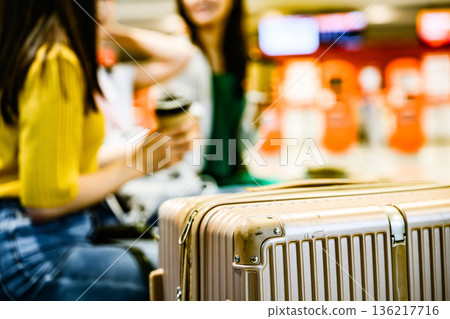在機場候機的旅客 ■攝影合作：關西國際機場（KIX） 136217716