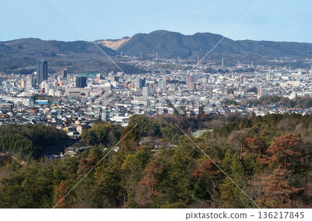 A distant view of Tajimi city from the observation deck of Ceramic Park A distant view of Tajimi city from the observation deck of Ceramic Park 136217845