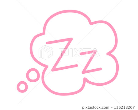Simple sleepy icon 2 (pink) Simple sleepy icon 2 (pink) 136218207