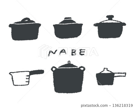 手繪的罐子插圖，可用作設計中的圖示或符號。 136218319