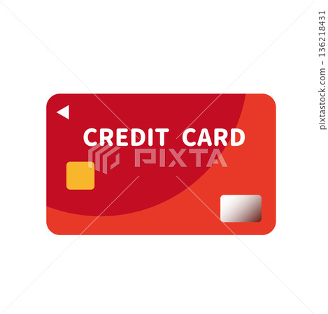 Color credit card icon illustration 136218431