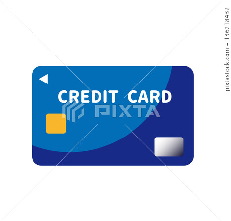Color credit card icon illustration 136218432