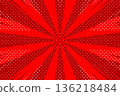 紅色美式漫畫風格背景（橫） 136218484