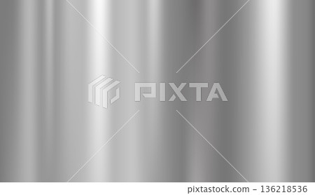 Silver Polished Metallic Surface with Vertical Gradient Texture Silver Polished Metallic Surface with Vertical Gradient Texture 136218536