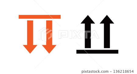 Shipping and Handling Instruction Symbols for Packaging 136218654