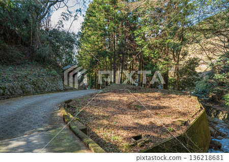Asuka Village Mountain Village Scenery, Nara Prefecture 136218681