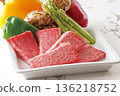 Fresh Wagyu beef ribs 136218752