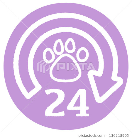 Simple and cute pet 24 hours purple Simple and cute pet 24 hours purple 136218905