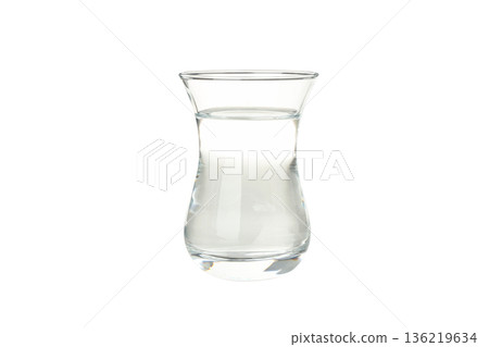 Glass cup filled with clear water, isolated, PNG Glass cup filled with clear water, isolated, PNG 136219634